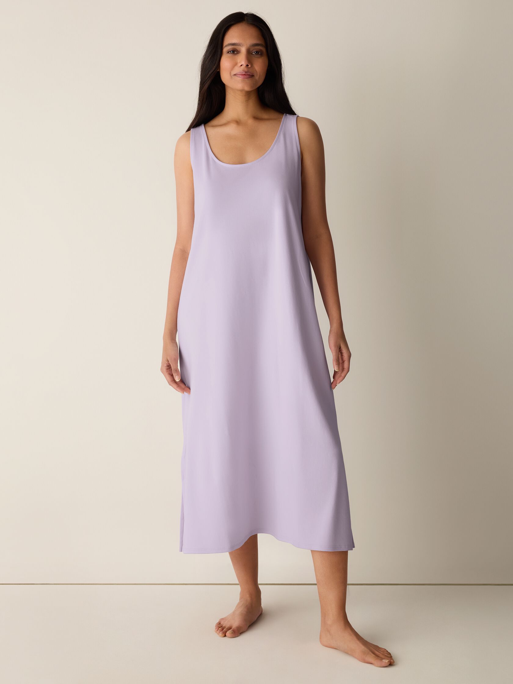 Organic Cotton Interlock Tank Sleep Dress