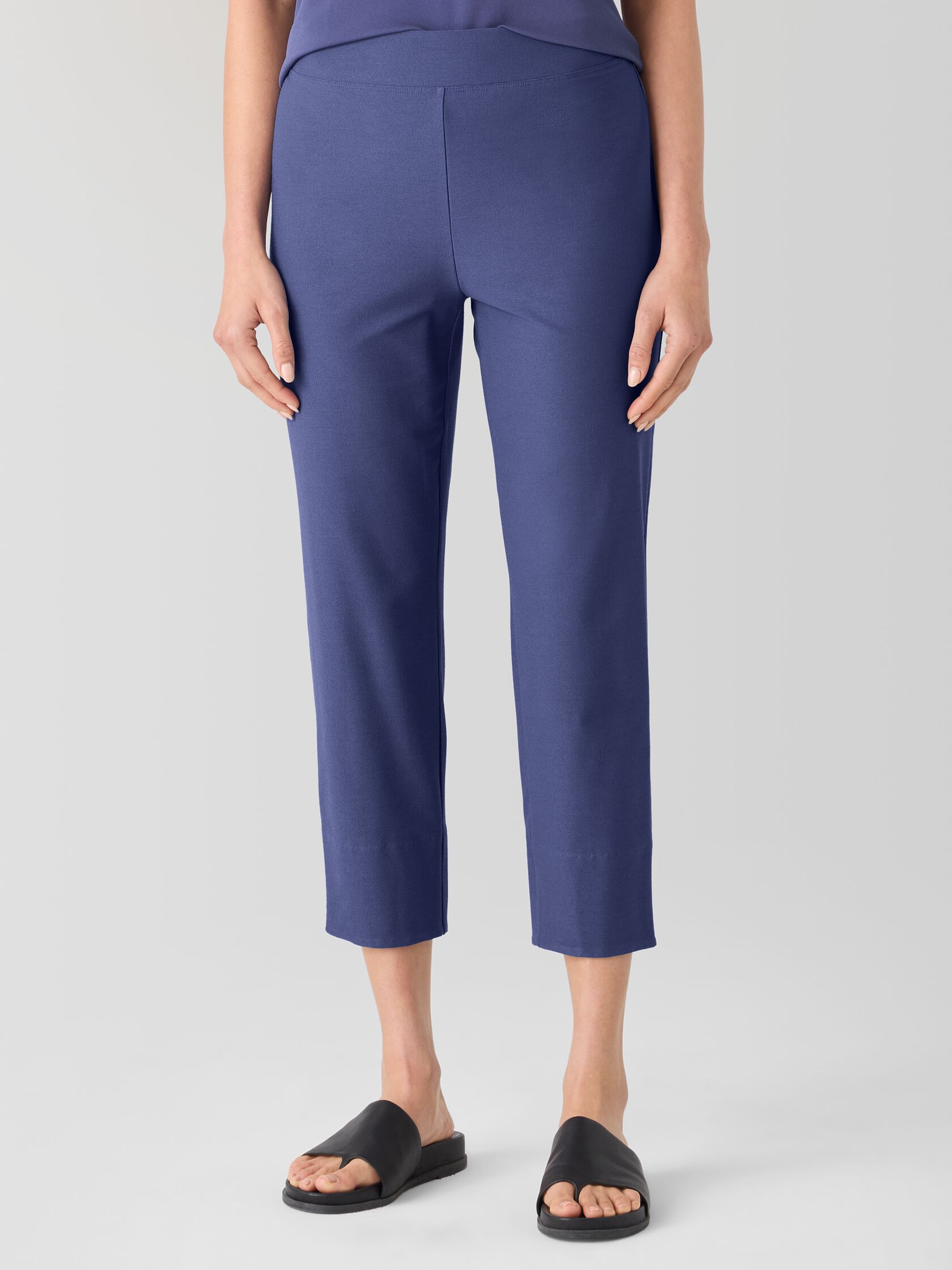 Washable Stretch Crepe Slim Pant