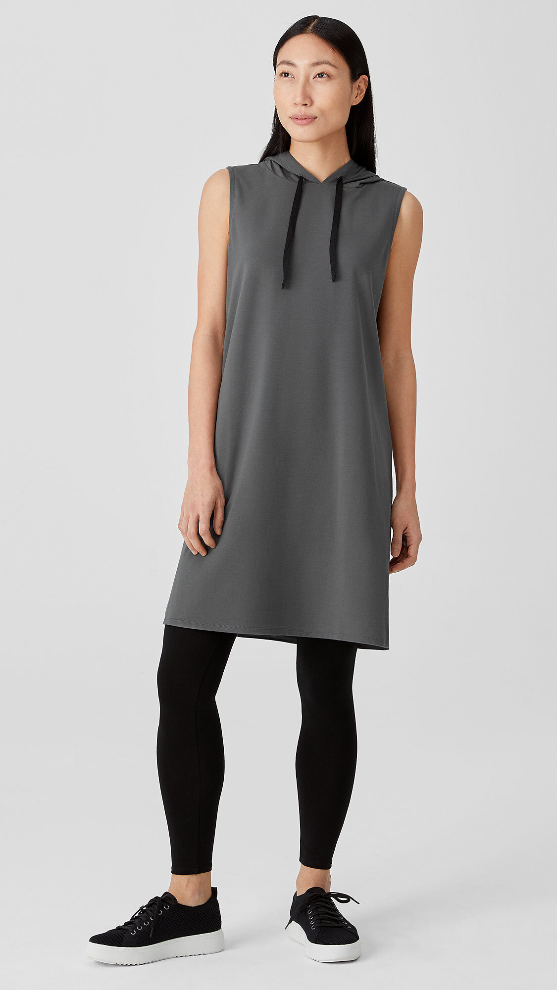 Eileen fisher hooded dress store