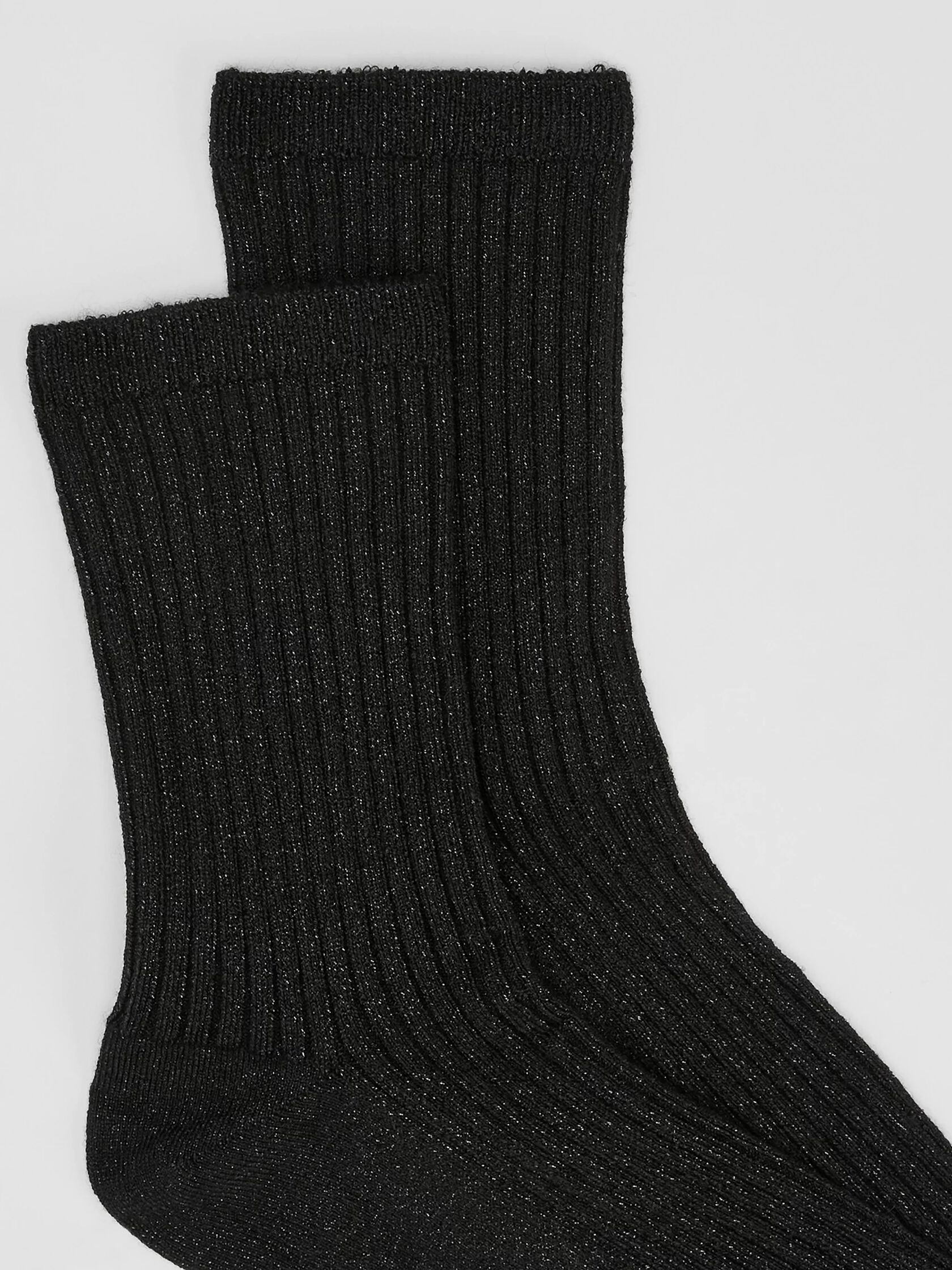 Viscose Blend Shimmer Quarter Crew Sock