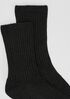 Viscose Blend Shimmer Quarter Crew Sock
