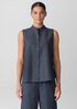 Airy Organic Cotton Twill Sleeveless Shirt