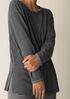 Striped Cozy Brushed Terry Long Box-Top