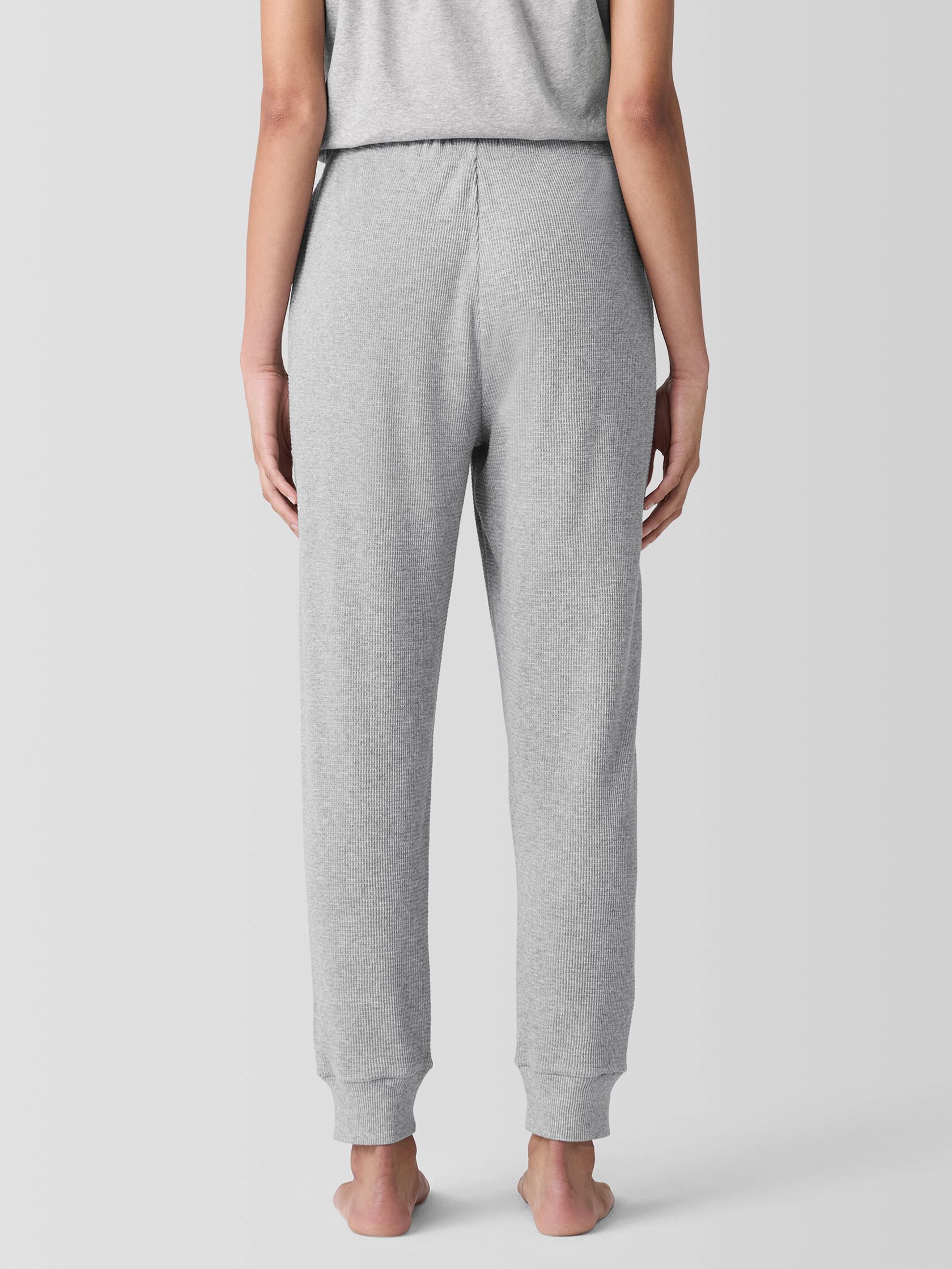 Mélange Organic Cotton Waffle Jogger Sleep Pant