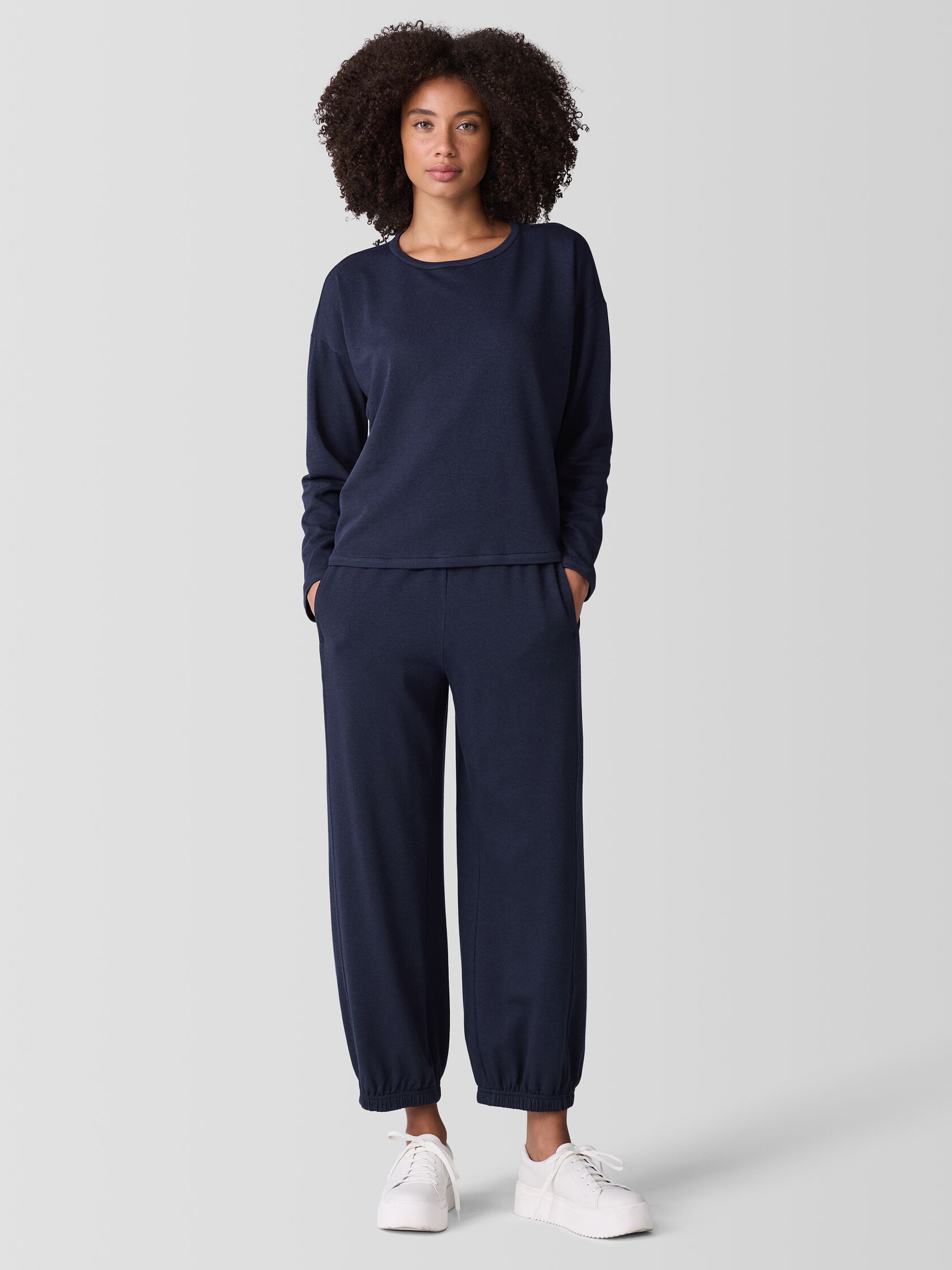 Cozy Brushed Terry Hug Lantern Jogger Pant