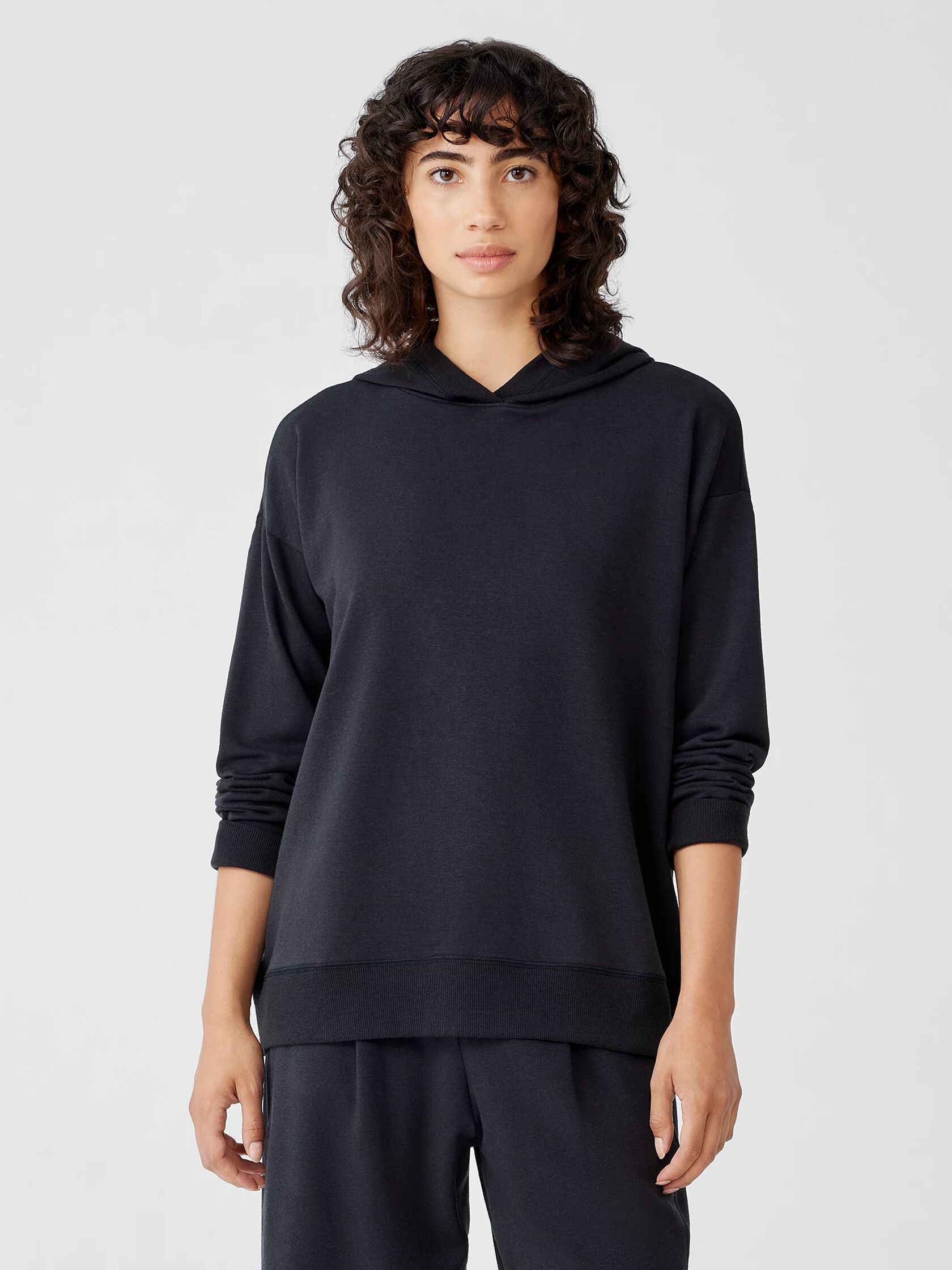 Cozy Brushed Terry Hug Hooded Top