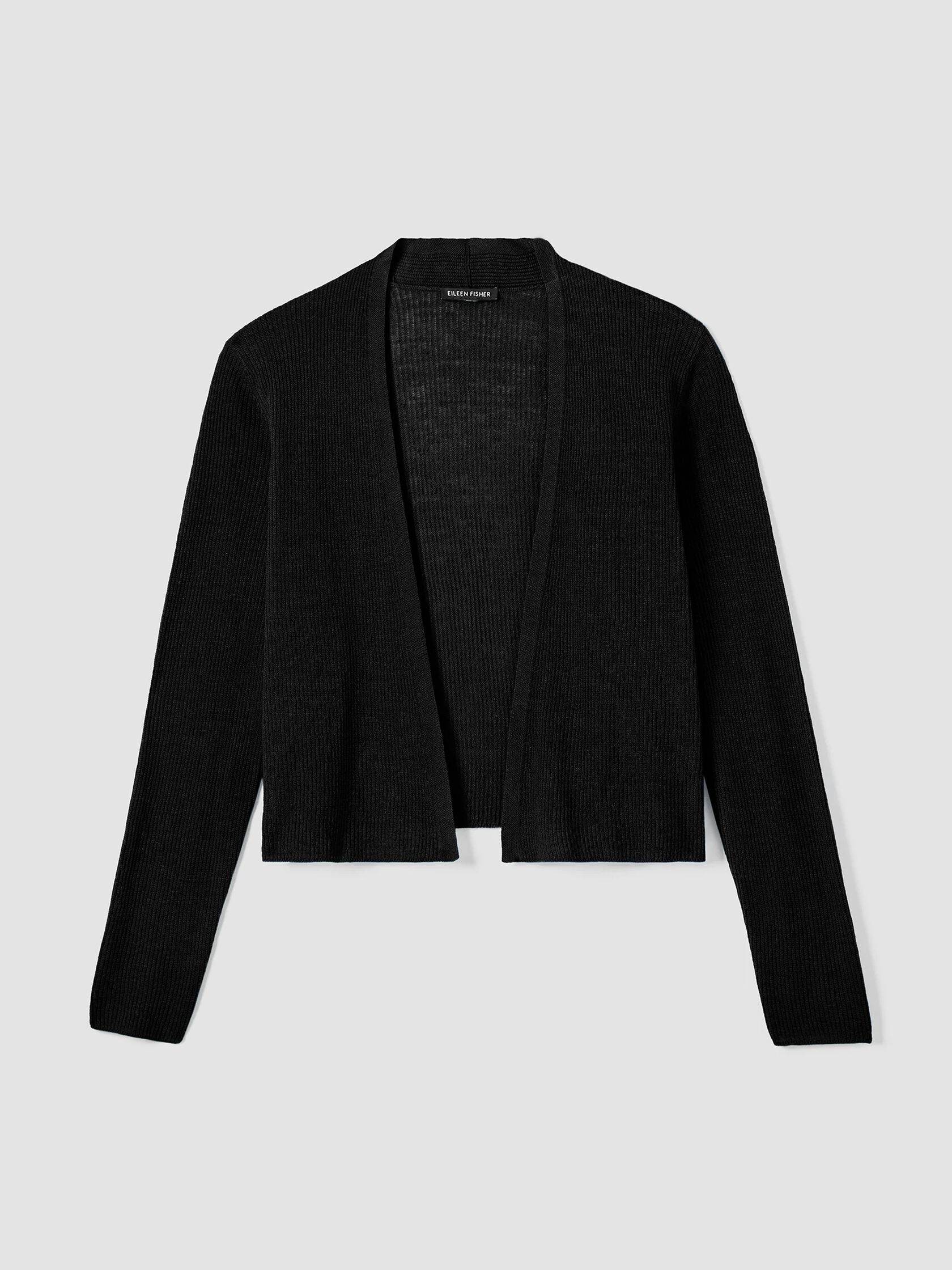 Organic Linen Cotton Airy Tuck Cropped Cardigan