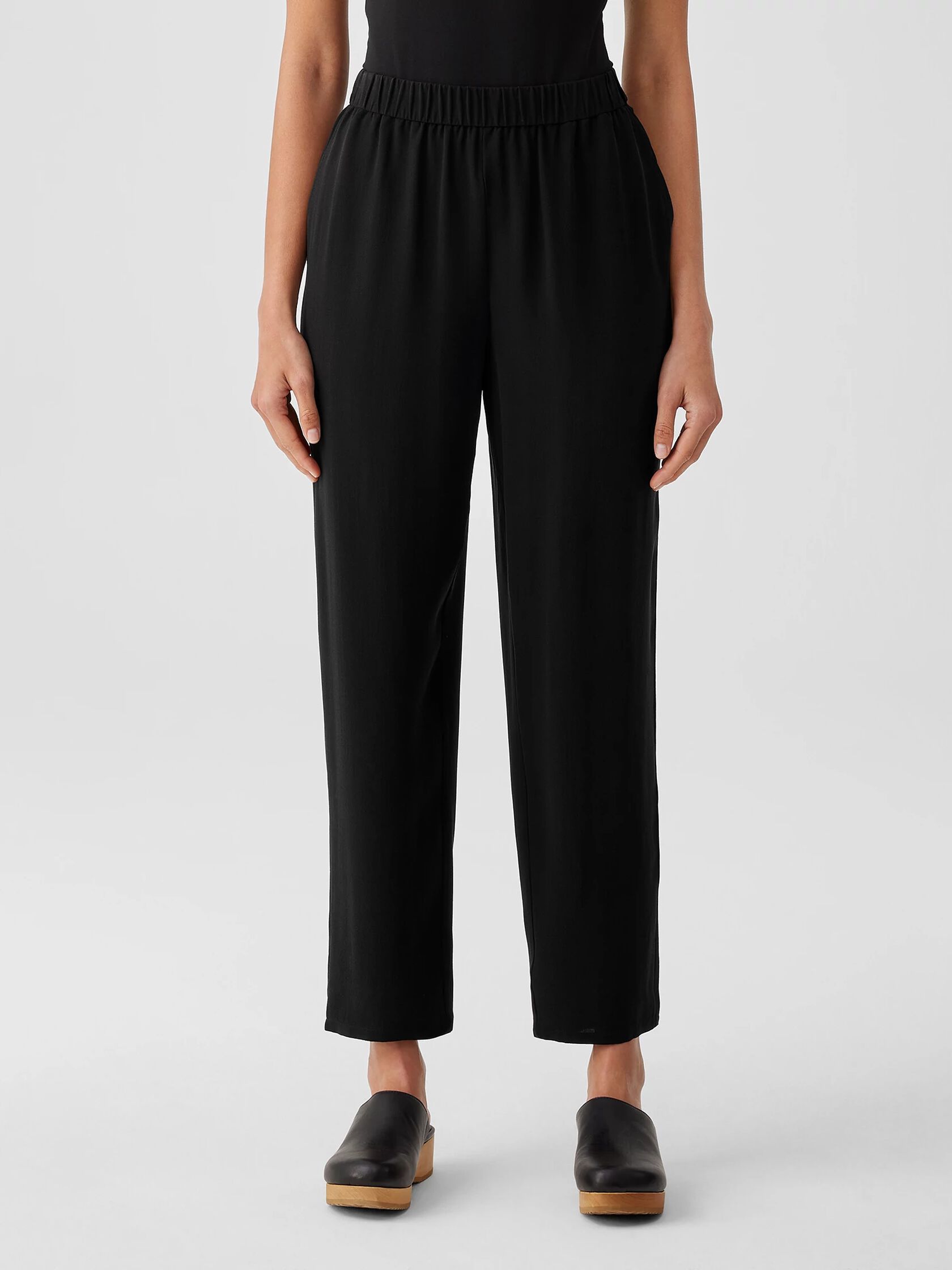 Silk Georgette Crepe Tapered Pant