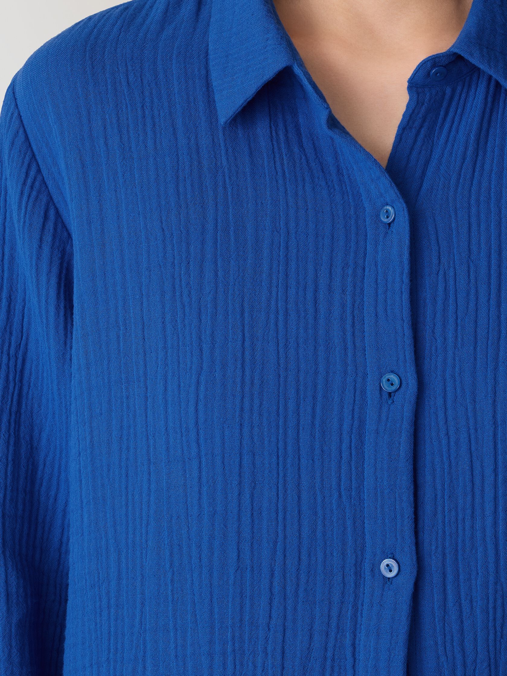 Organic Cotton Lofty Gauze Classic Collar Shirt