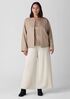 Silk Habutai Quilted Round Neck Jacket