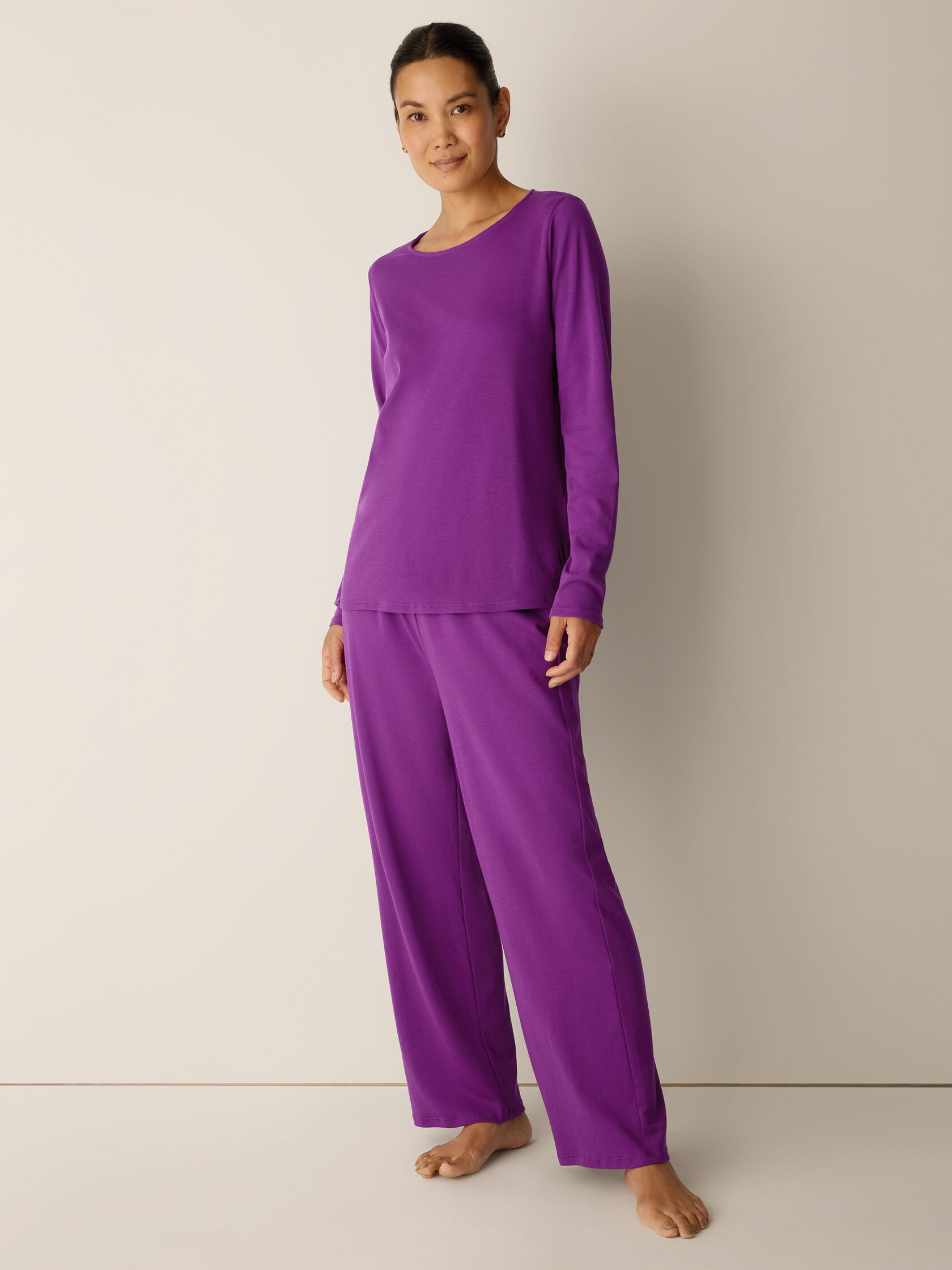 Organic Cotton Interlock Straight Sleep Pant