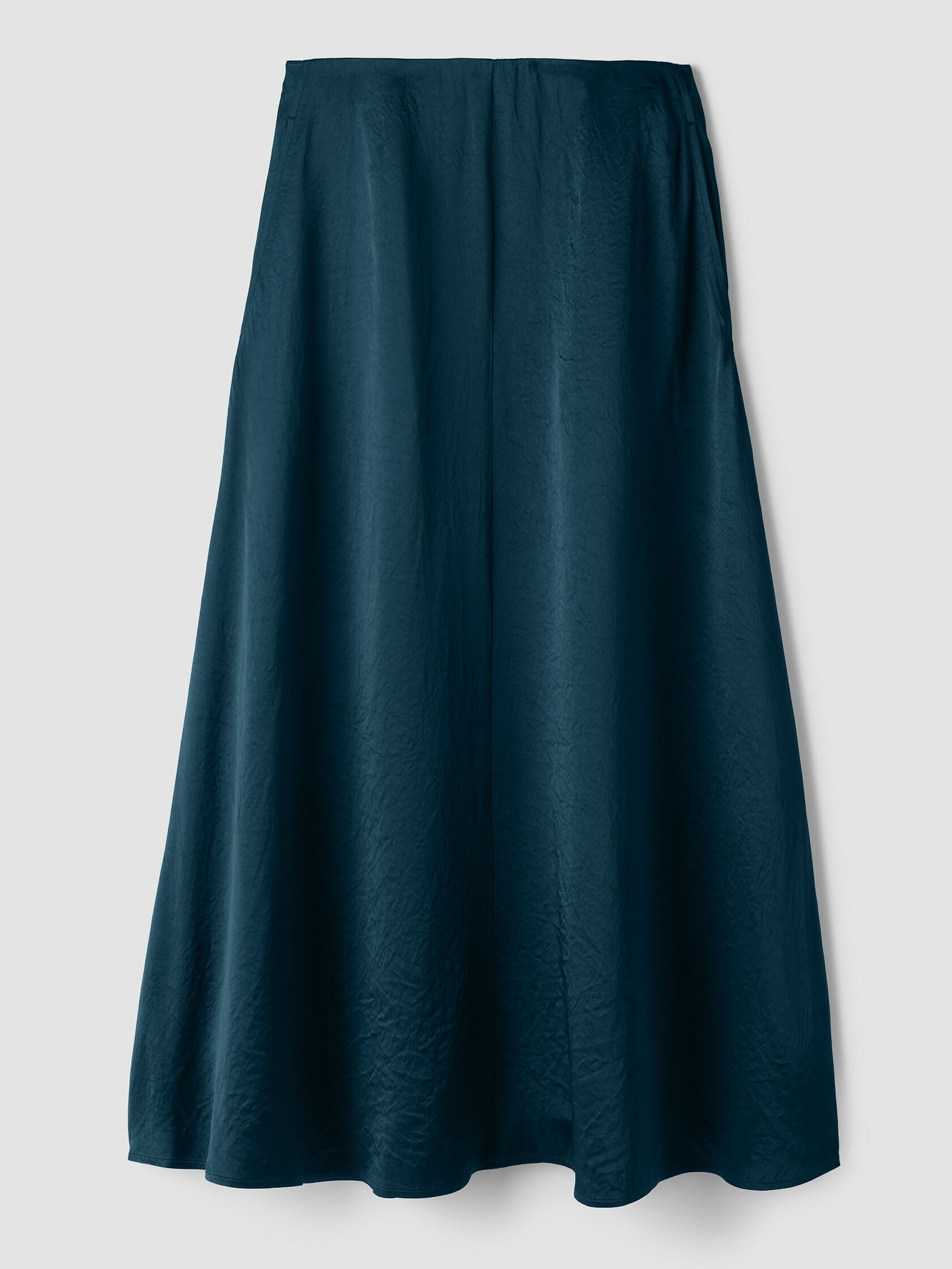 Textured Satin Half-Circle Skirt