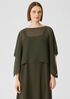 Sheer Silk Georgette Poncho
