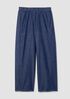 Lightweight Organic Cotton Denim Wide-Leg Pant