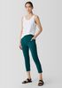 Pima Cotton Stretch Jersey Capri&nbsp;Leggings