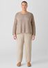 Linen Silk Twill Tapered Pant