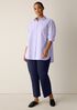Cotton Blend Ponte Straight Pant