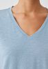 Organic Cotton Slub V-Neck Tee