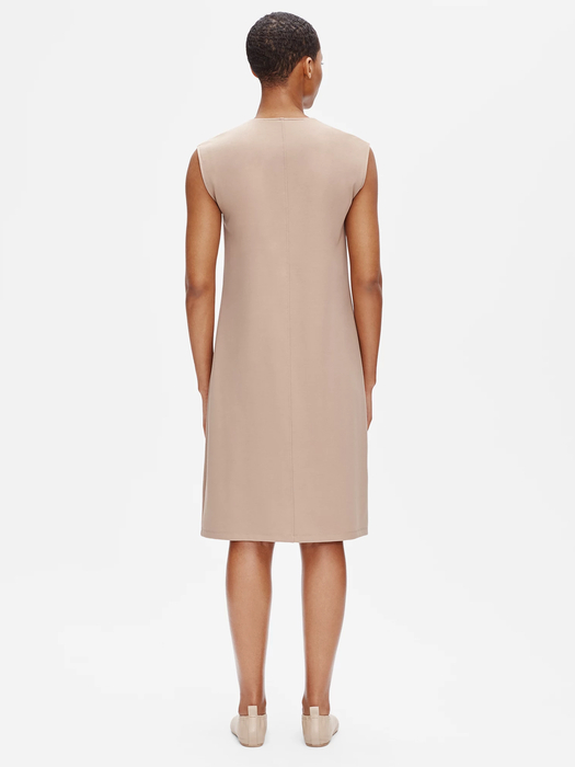 Flex Tencel Ponte V-Neck Dress