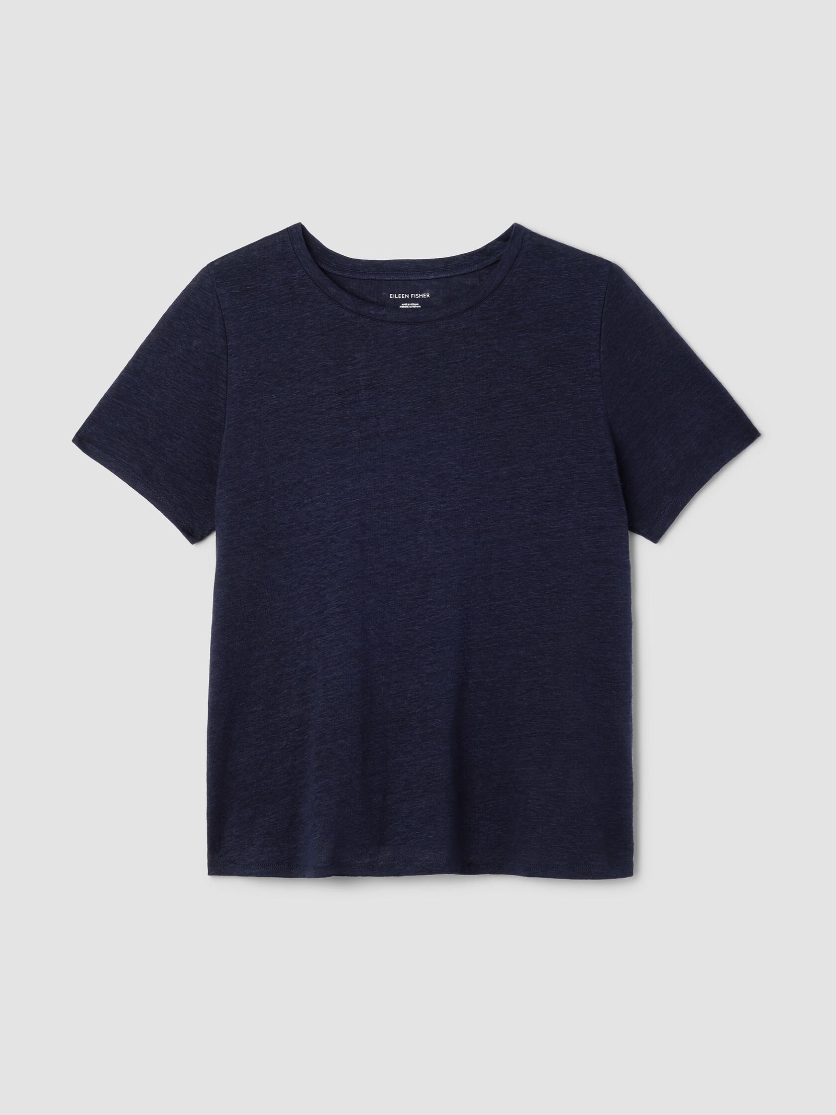 Organic Linen Jersey Crew Neck Tee