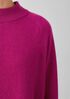 Recycled Cashmere Wool Mock Neck Box-Top