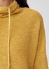 Organic Linen Cotton Slub Funnel Neck Top