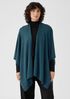 Fine Merino Jersey Poncho in Regenerative Wool