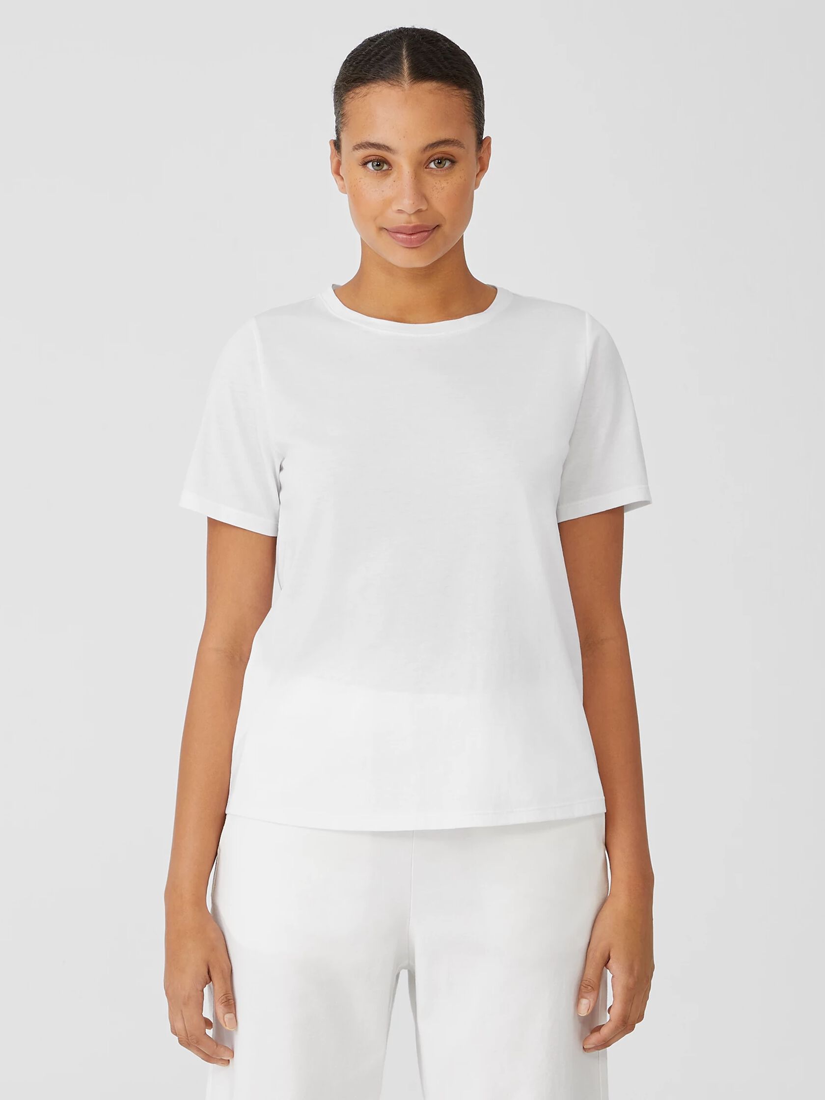 Organic Pima Cotton Jersey Round Neck Tee