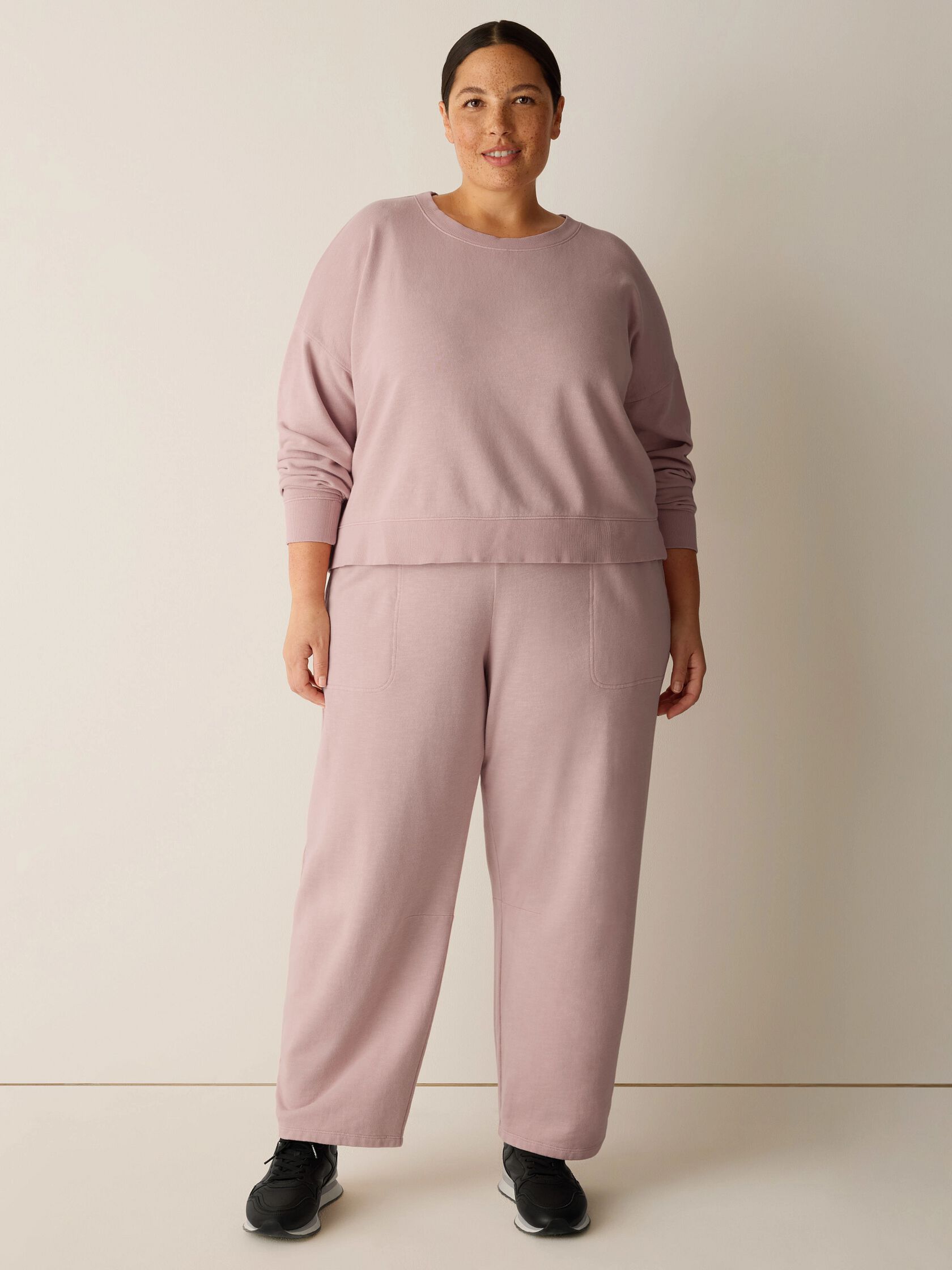Garment-Dyed Organic Cotton Terry Cropped Box-Top