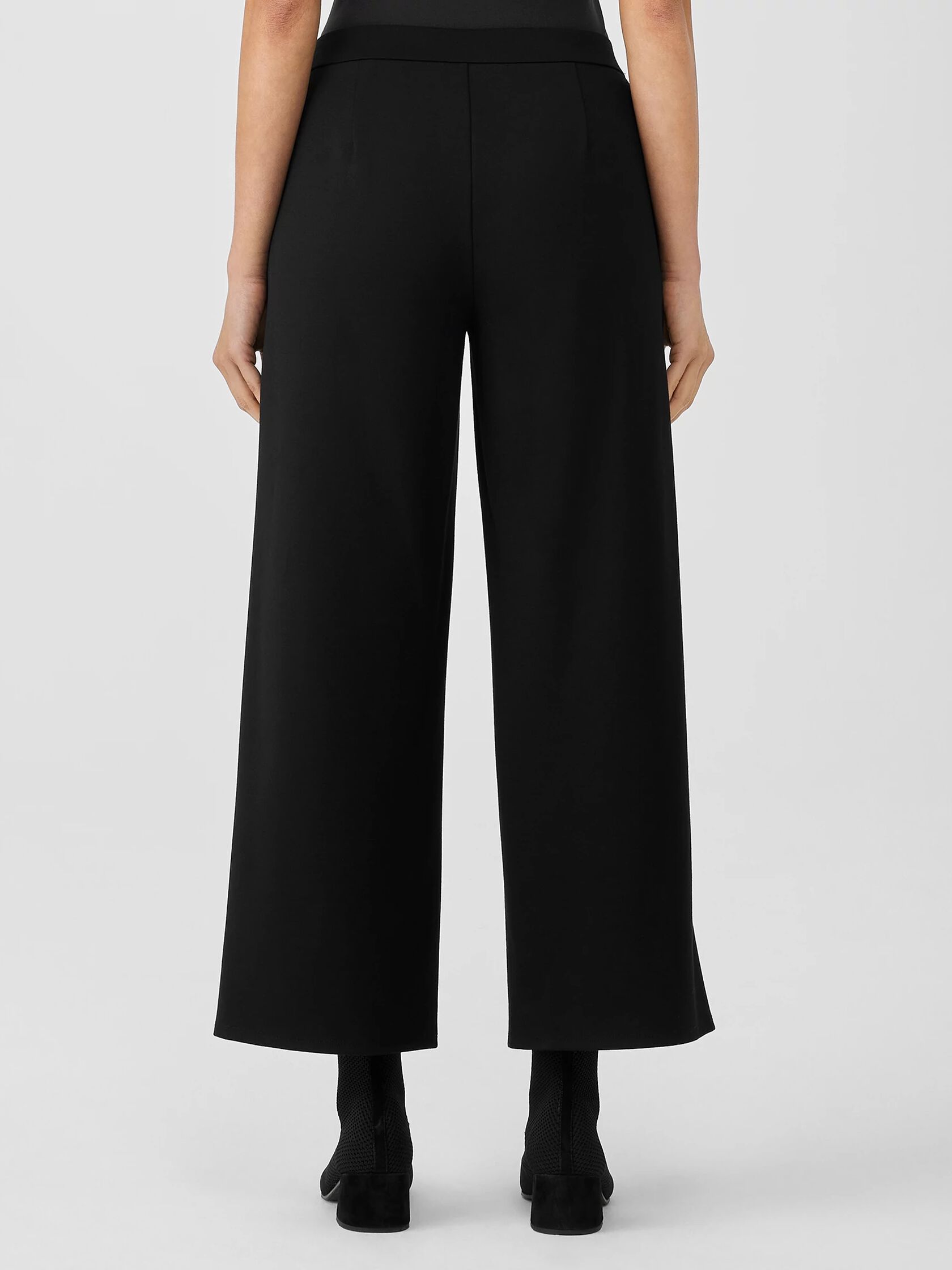 Washable Flex Ponte Wide-Leg Pant