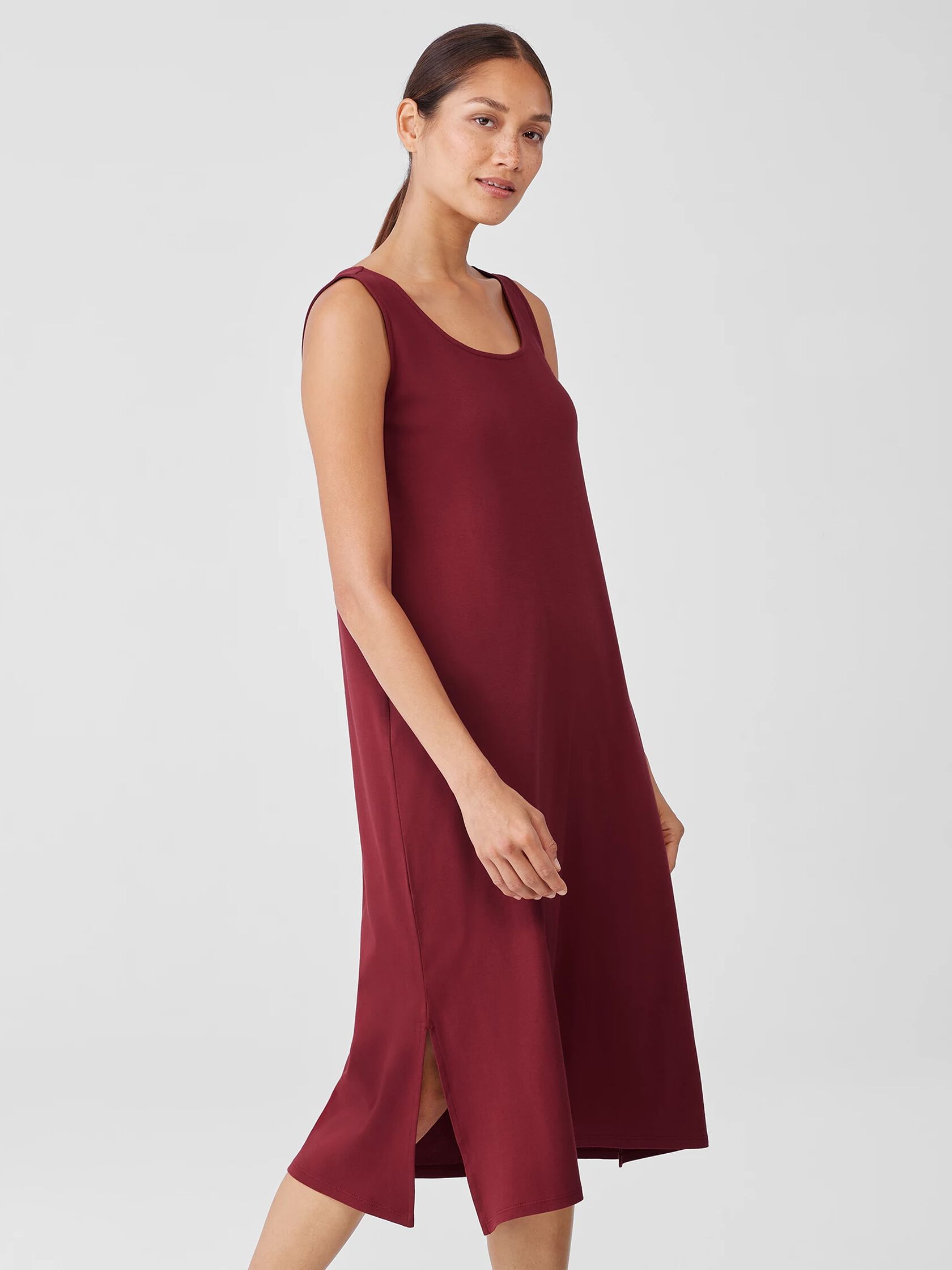 Cozy Organic Cotton Interlock Tank Dress