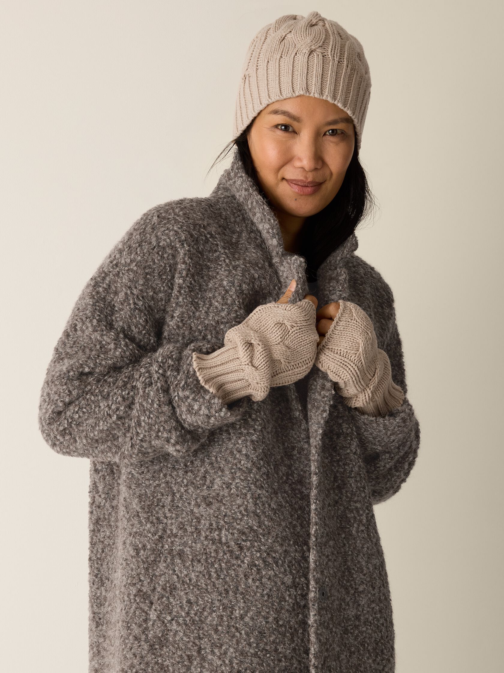 Cotton & Recycled Cashmere Glovelettes