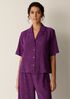Woven Pliss&eacute; Notch Collar Shirt