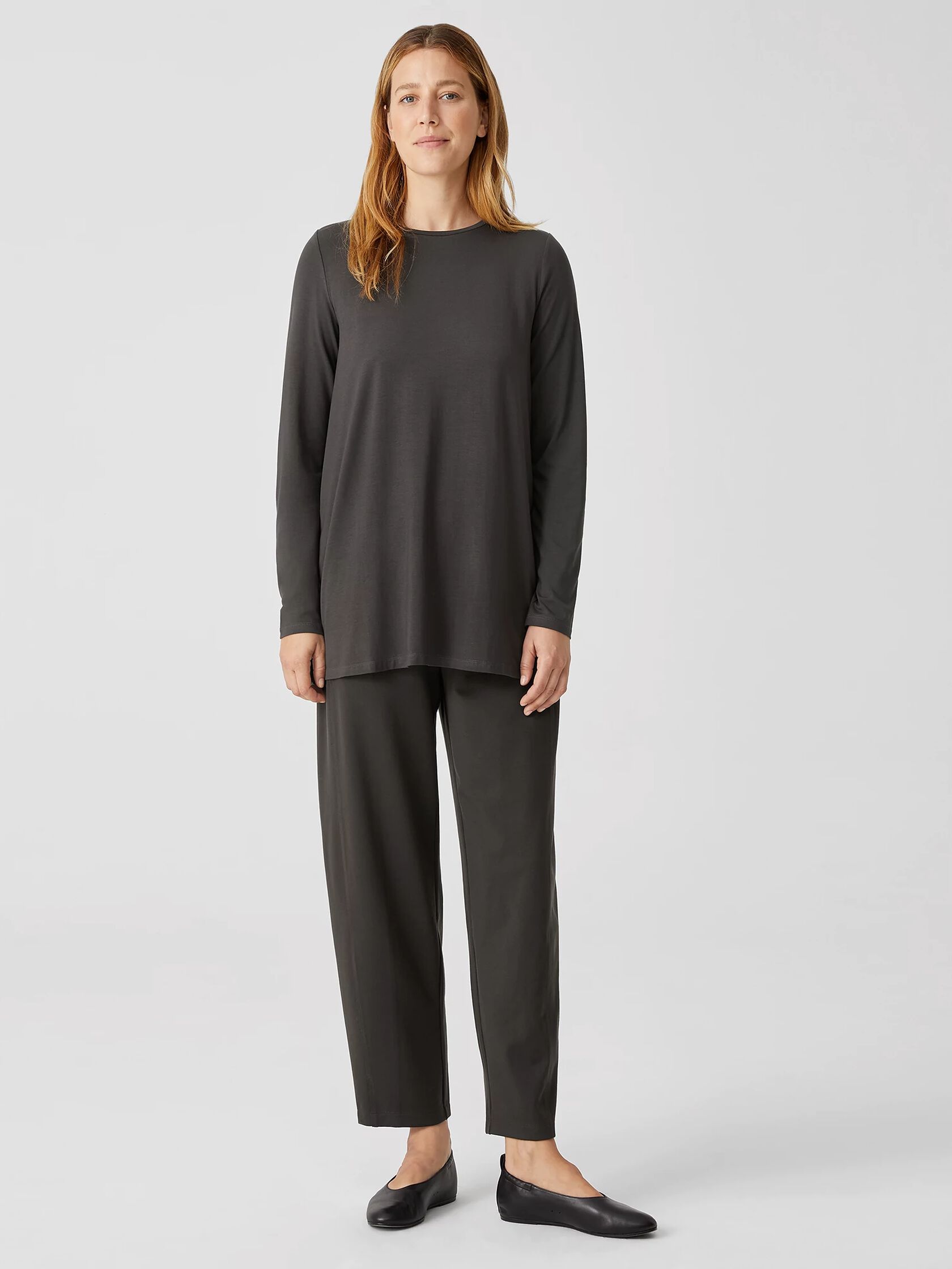 Fine Jersey Crew Neck Top