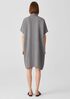 Puckered Organic Linen Shirtdress