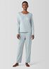 Organic Cotton Interlock Henley Sleep Top