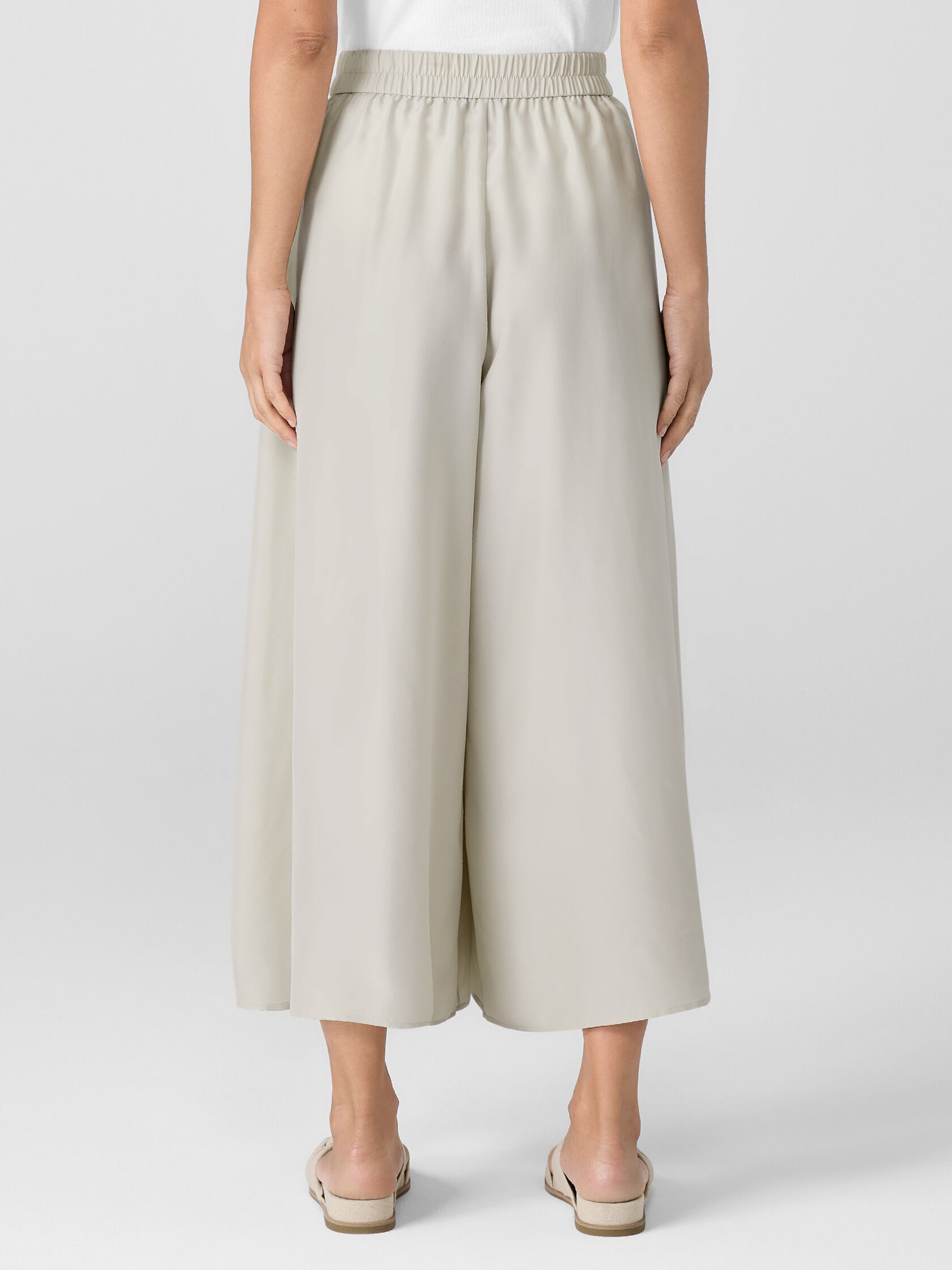 Washed Silk Skirt Pant