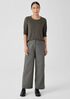 Cotton Hemp Stretch Wide-Leg Pant