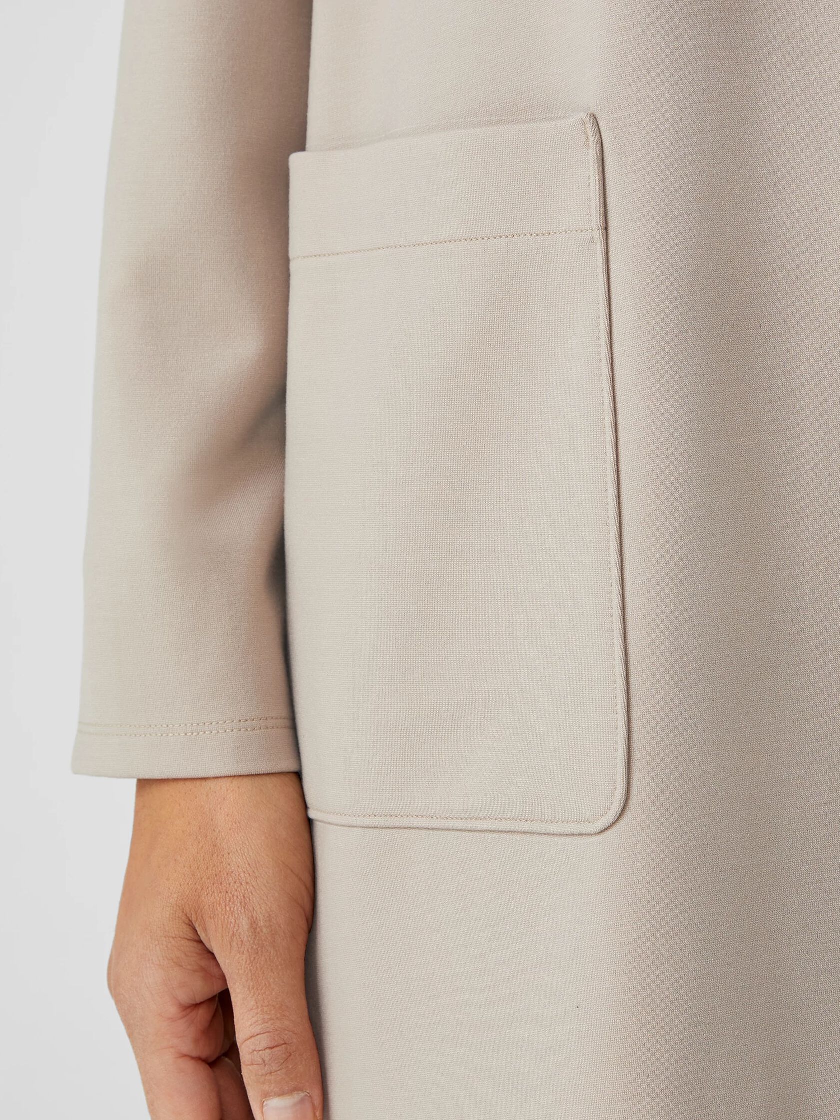 Washable Flex Ponte High Collar Jacket