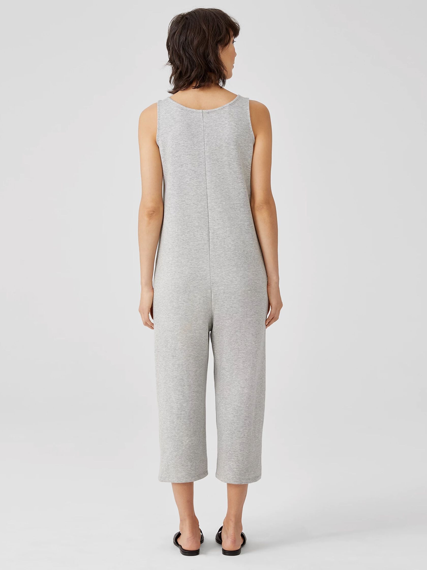 Cozy Brushed Terry Hug Cropped Jumpsuit