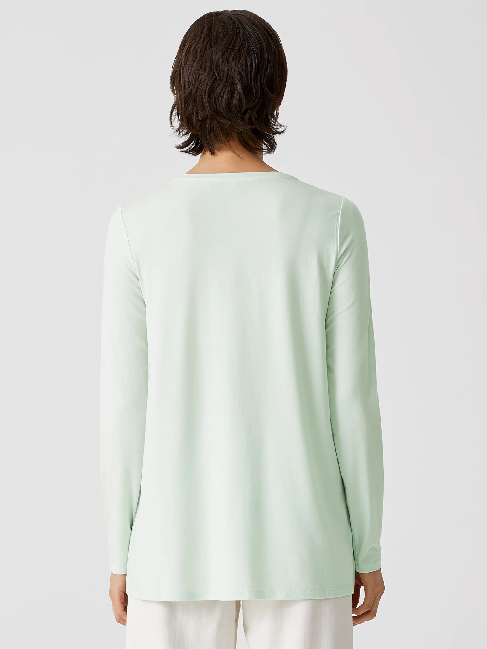 Fine Jersey Crew Neck Top