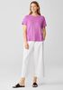 Organic Linen Jersey Crew Neck Tee