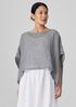 Délavé Organic Linen Gauze Bateau Neck Poncho