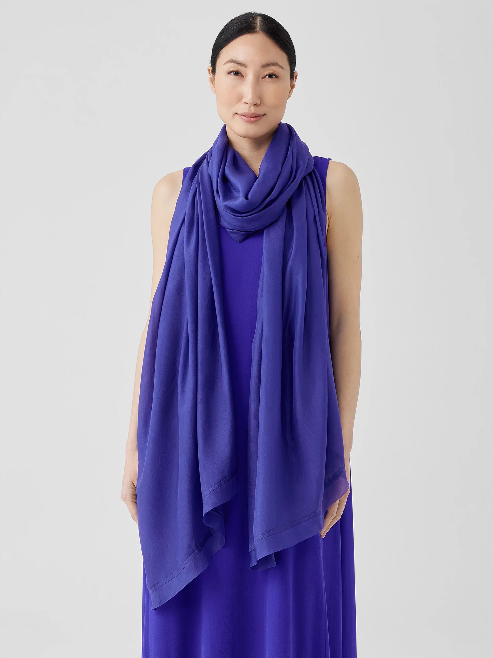Washed Silk Parachute Scarf