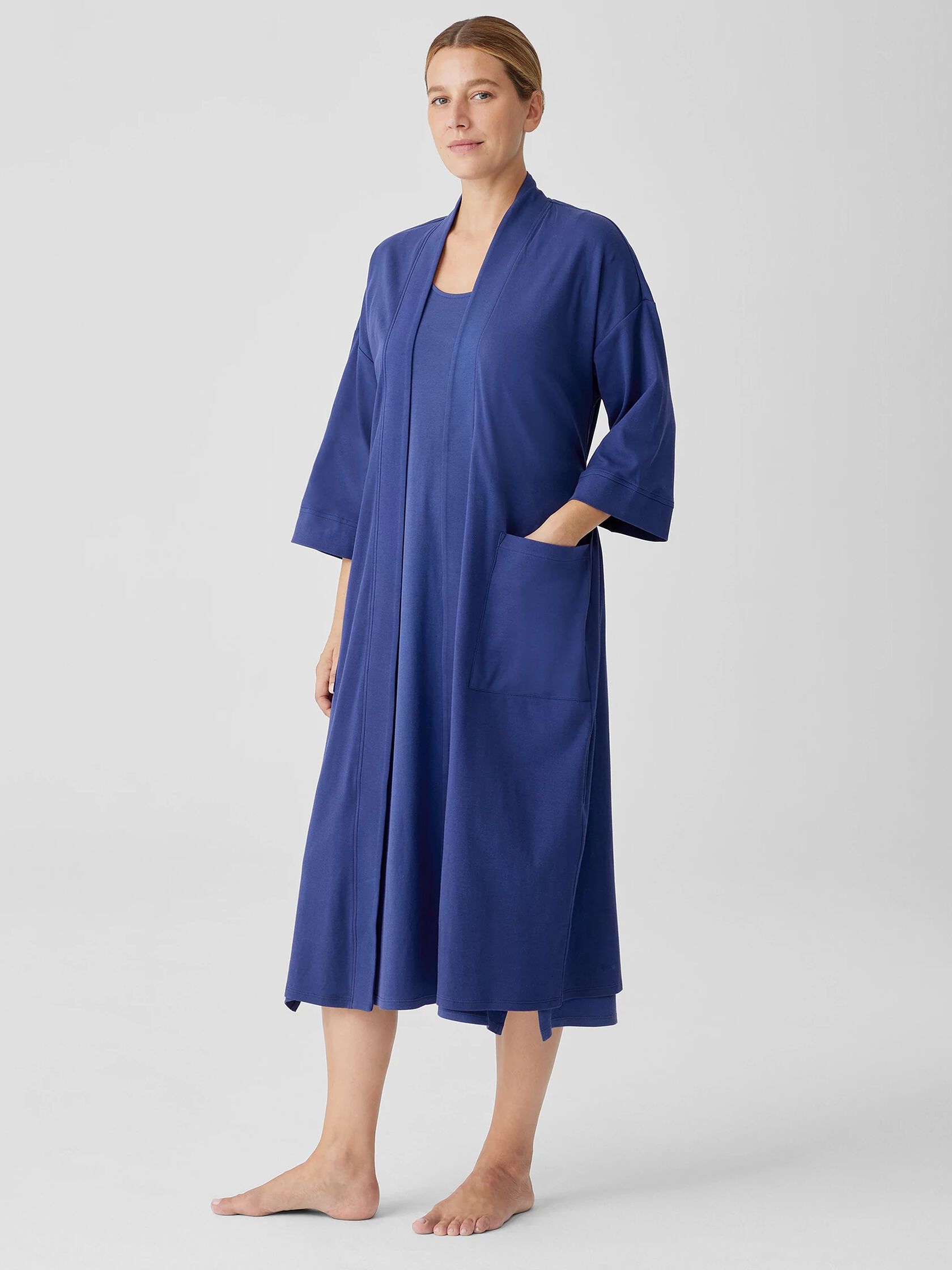 Organic Cotton Interlock Sleep Robe