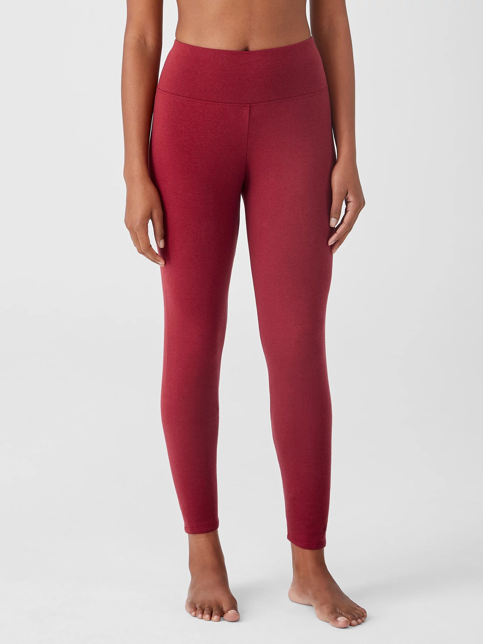 Cozy Brushed Terry High-Waisted Leggings