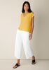Organic Linen Cotton V-Neck Top