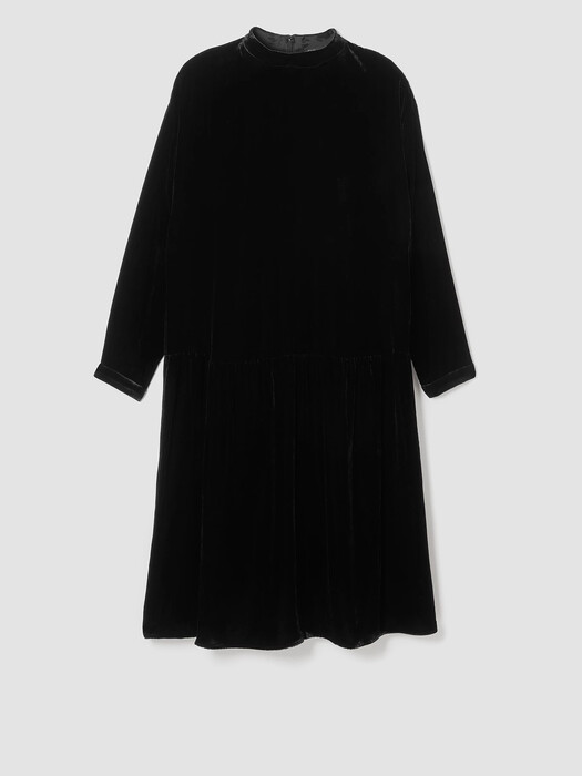Velvet Drop-Waist Dress | EILEEN FISHER Velvet Drop-Waist Dress | EILEEN FISHER
