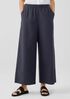 Washed Organic Cotton Poplin Wide-Leg Pant