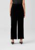 Velvet Wide-Leg Pant